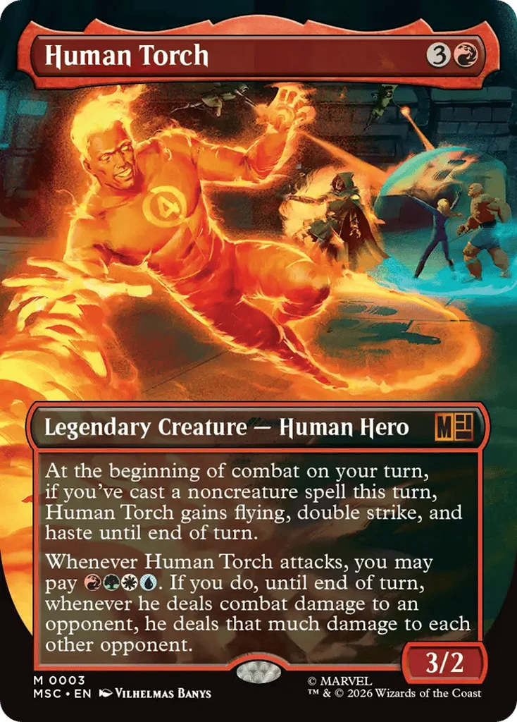 Human Torch · Marvel Super Heroes Commander