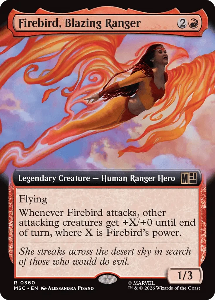 Firebird, Blazing Ranger · Marvel Super Heroes Commander