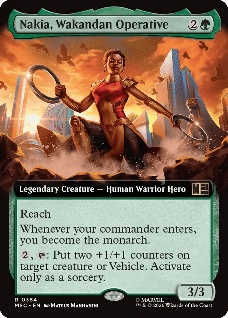 Nakia, Wakandan Operative · Marvel Super Heroes Commander