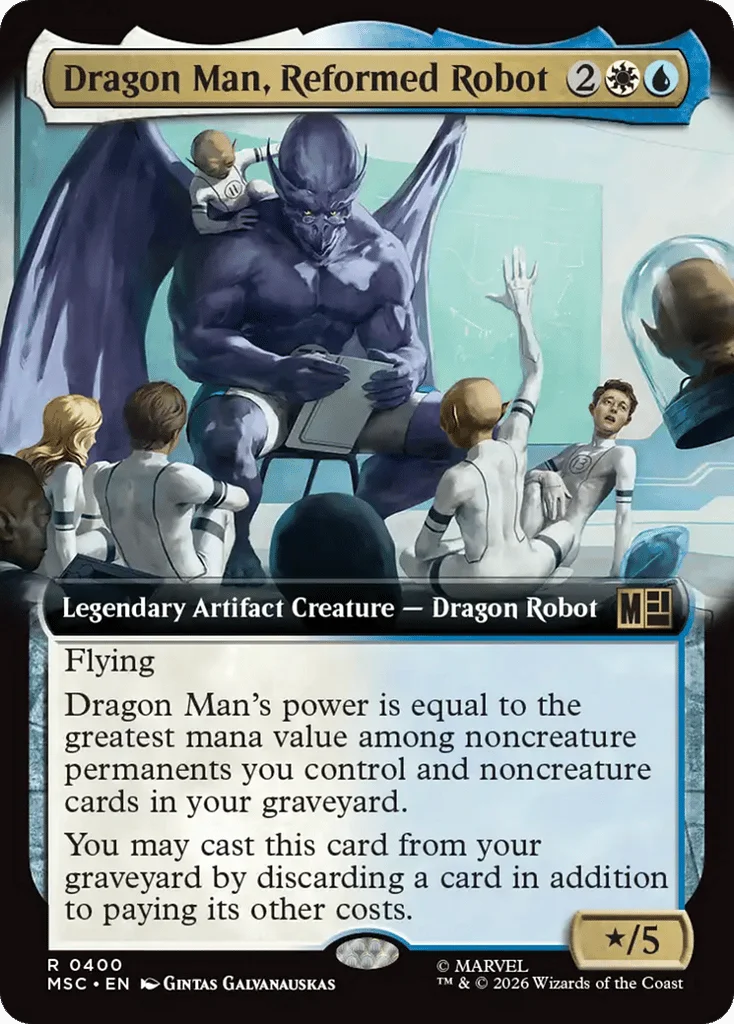 Dragon Man, Reformed Robot · Marvel Super Heroes Commander