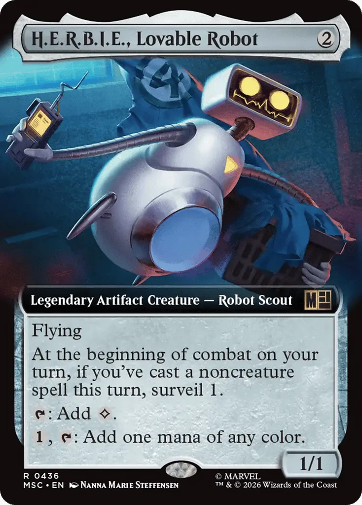 H.E.R.B.I.E., Lovable Robot · Marvel Super Heroes Commander