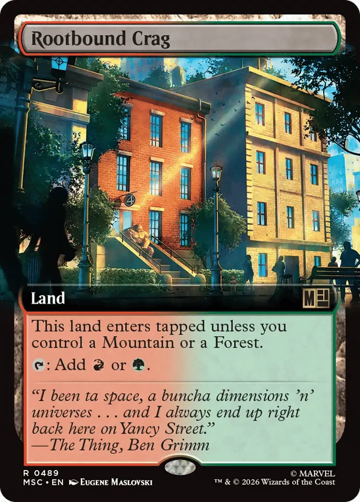 Rootbound Crag · Marvel Super Heroes Commander