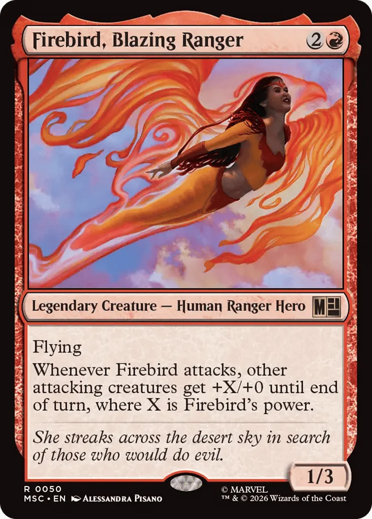 Firebird, Blazing Ranger · Marvel Super Heroes Commander
