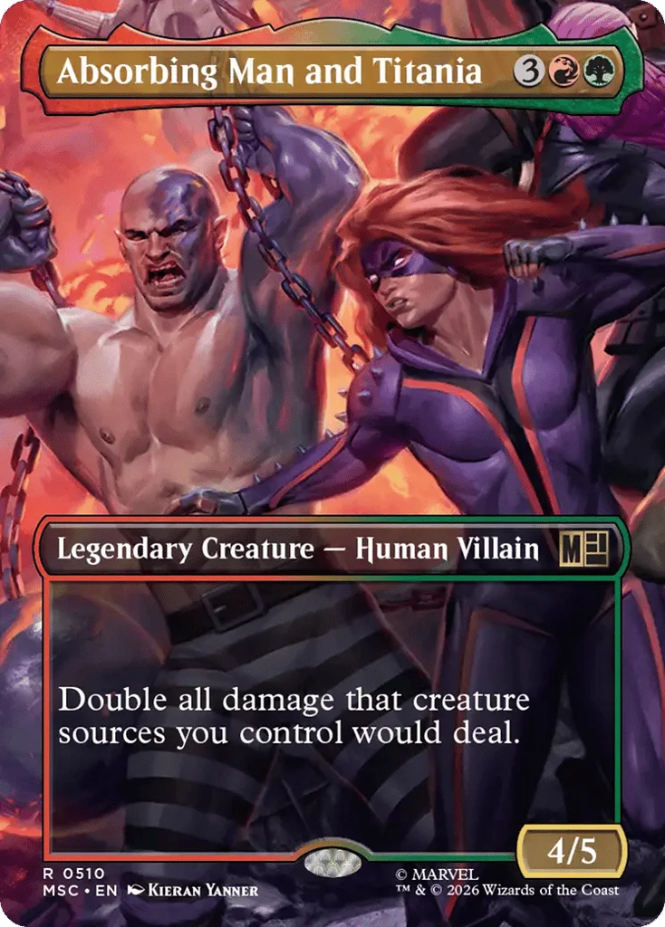 Absorbing Man and Titania · Marvel Super Heroes Commander