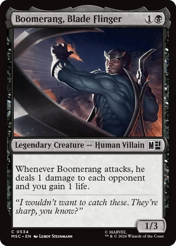 Boomerang, Blade Flinger · Marvel Super Heroes Commander