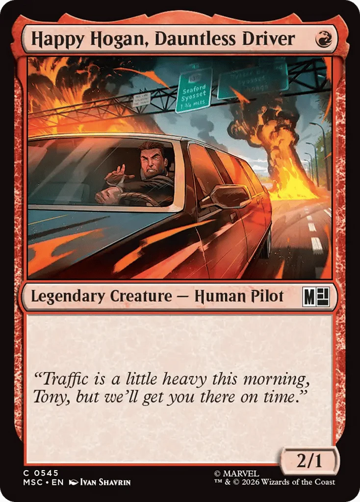 Happy Hogan, Dauntless Driver · Marvel Super Heroes Commander