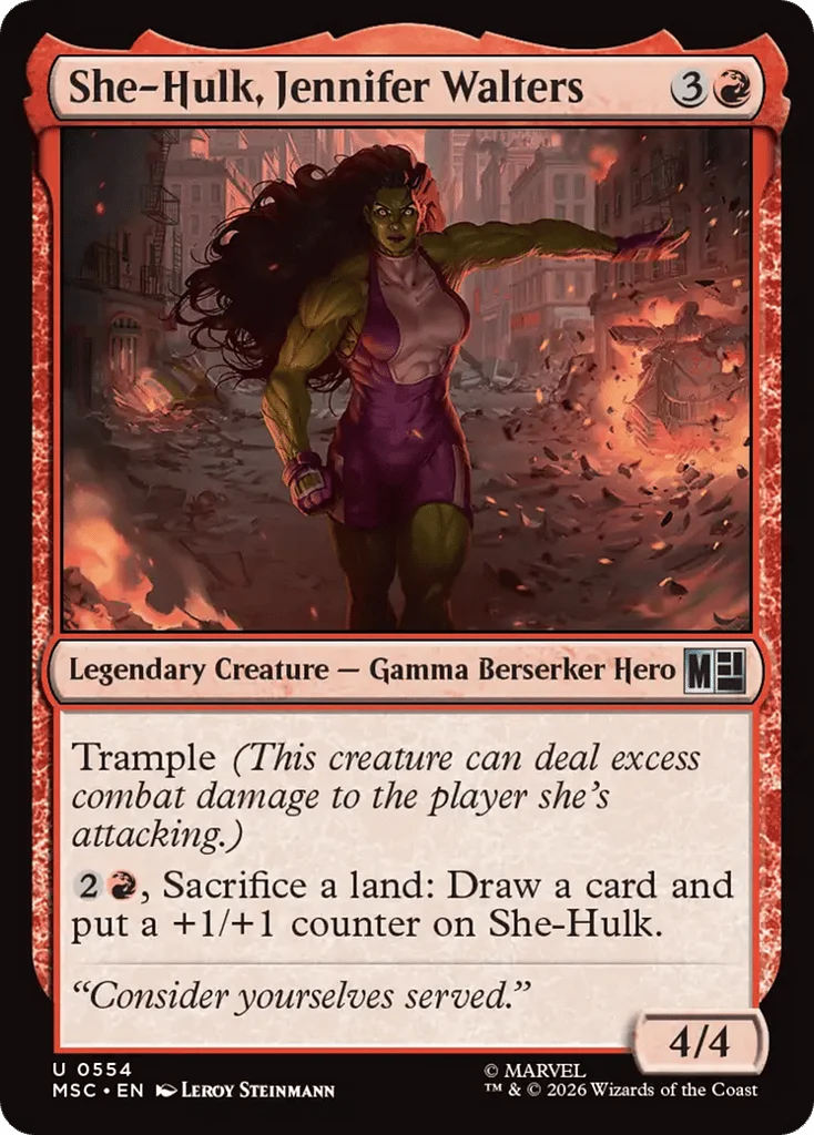 She-Hulk, Jennifer Walters · Marvel Super Heroes Commander