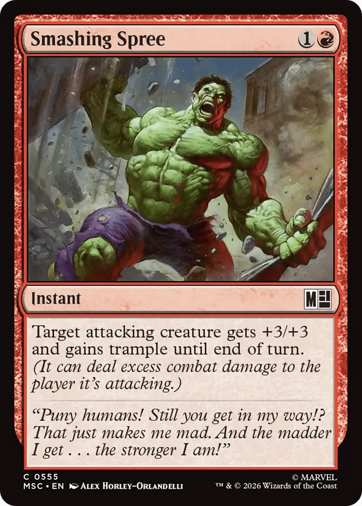 Smashing Spree · Marvel Super Heroes Commander