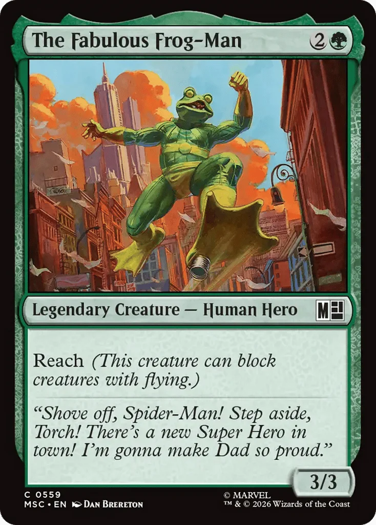 The Fabulous Frog-Man · Marvel Super Heroes Commander