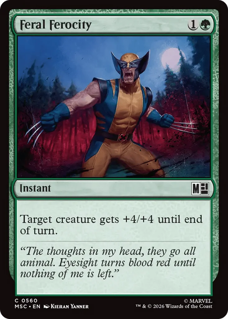 Feral Ferocity · Marvel Super Heroes Commander
