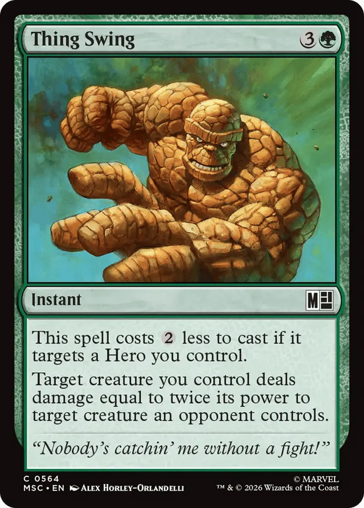 Thing Swing · Marvel Super Heroes Commander