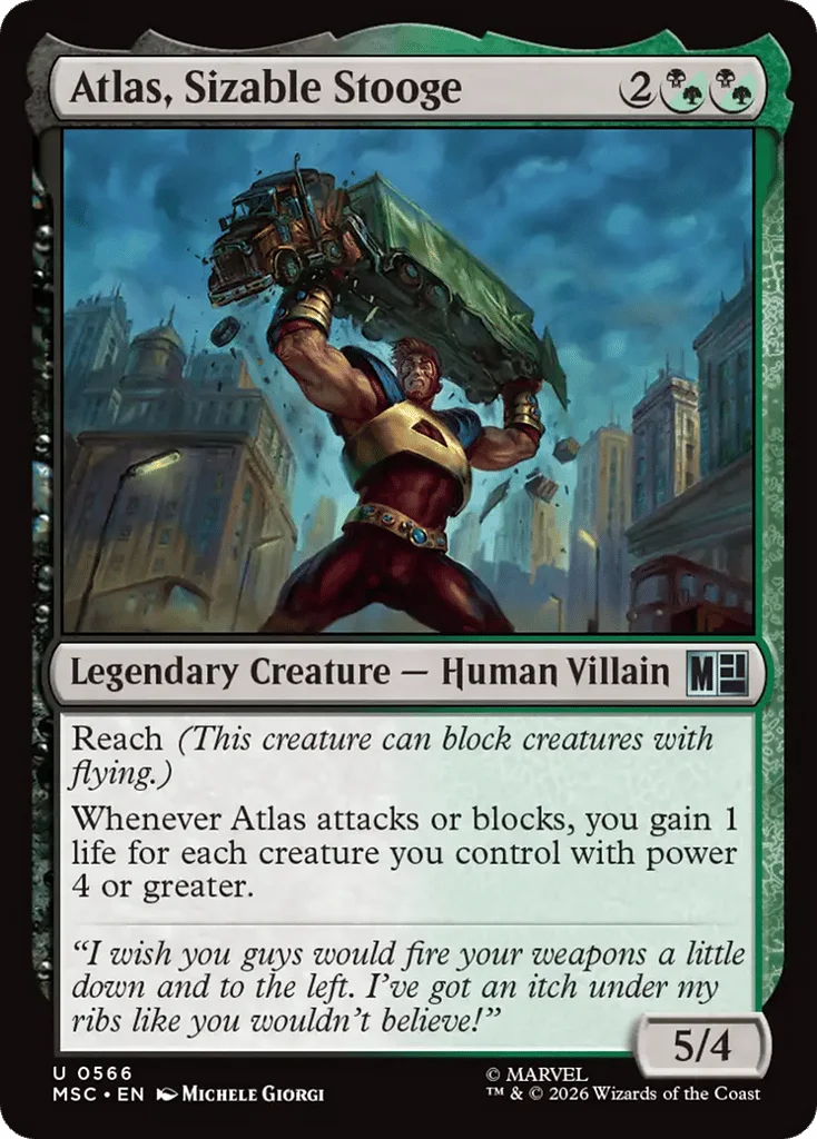 Atlas, Sizable Stooge · Marvel Super Heroes Commander