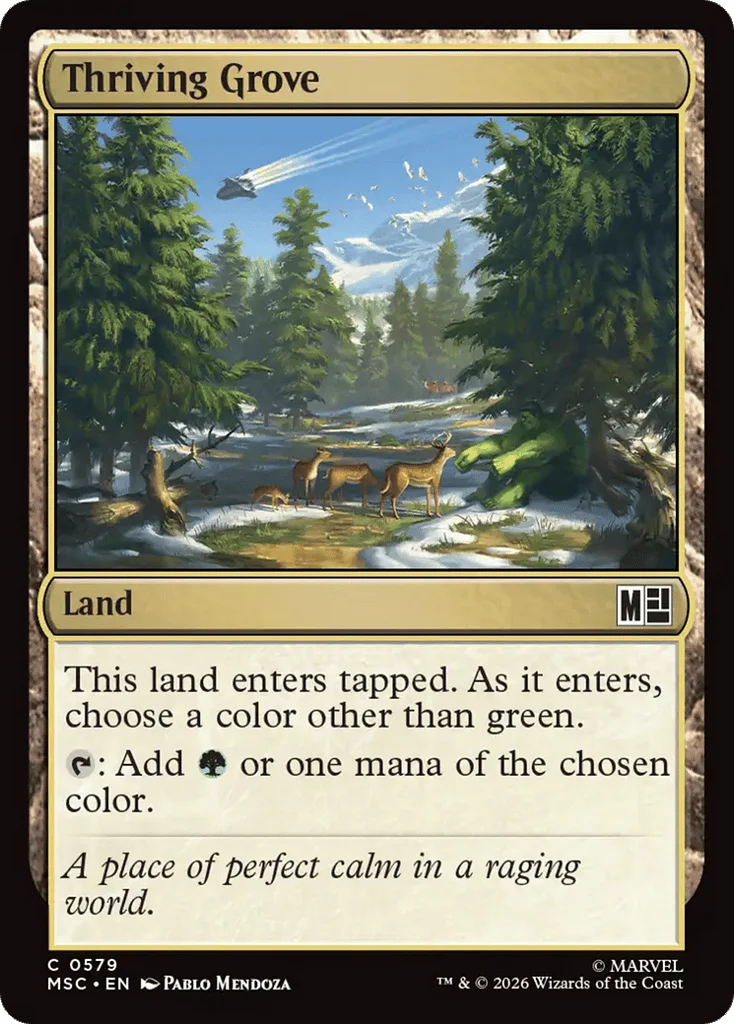 Thriving Grove · Marvel Super Heroes Commander