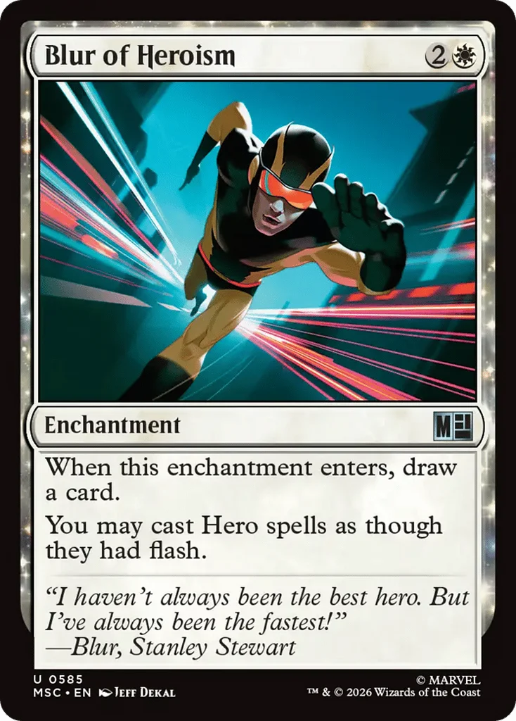 Blur of Heroism · Marvel Super Heroes Commander
