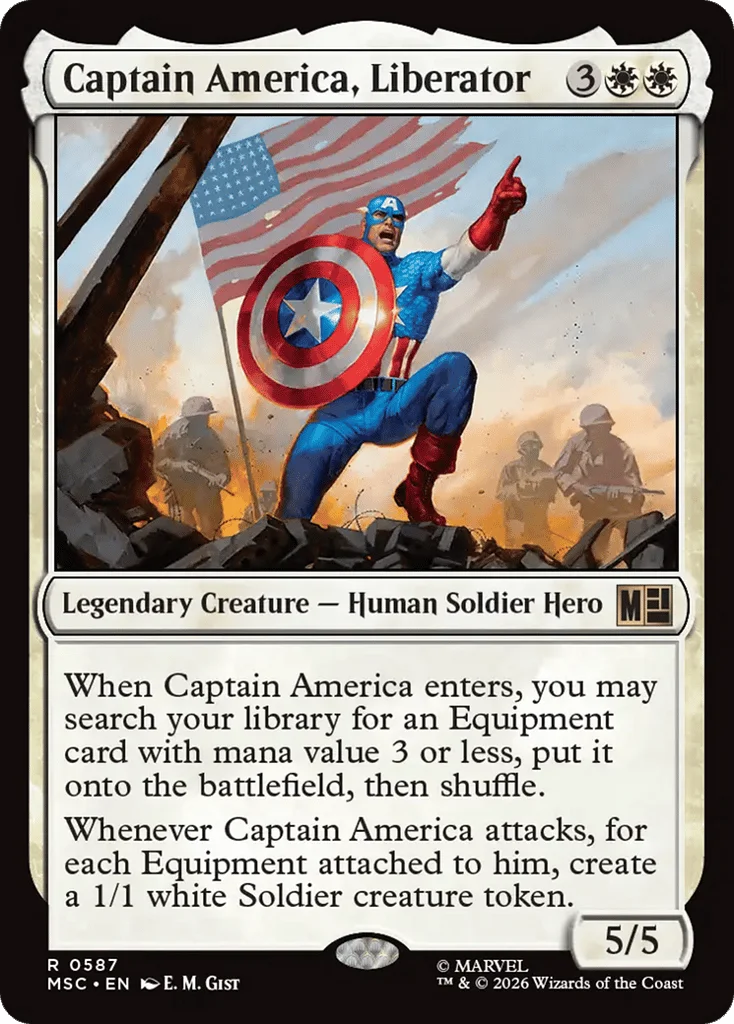 Captain America, Liberator · Marvel Super Heroes Commander