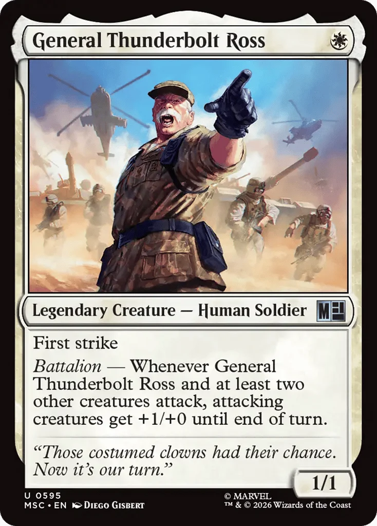 General Thunderbolt Ross · Marvel Super Heroes Commander