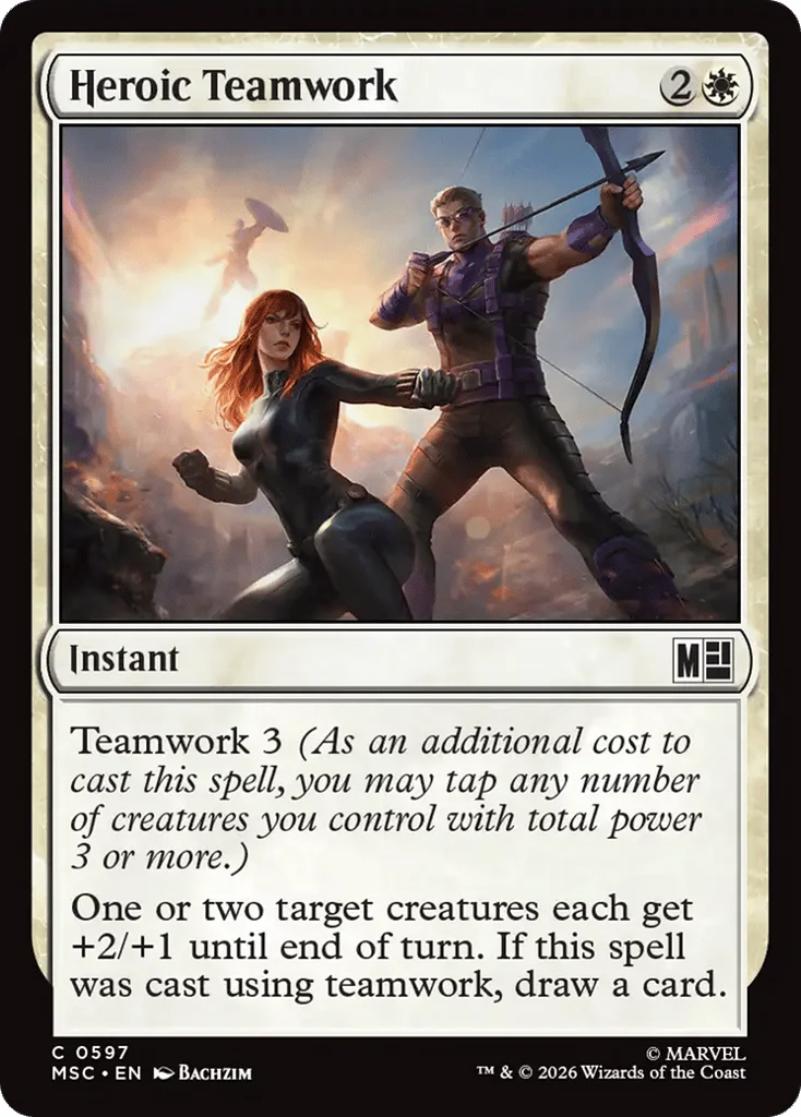 Heroic Teamwork · Marvel Super Heroes Commander