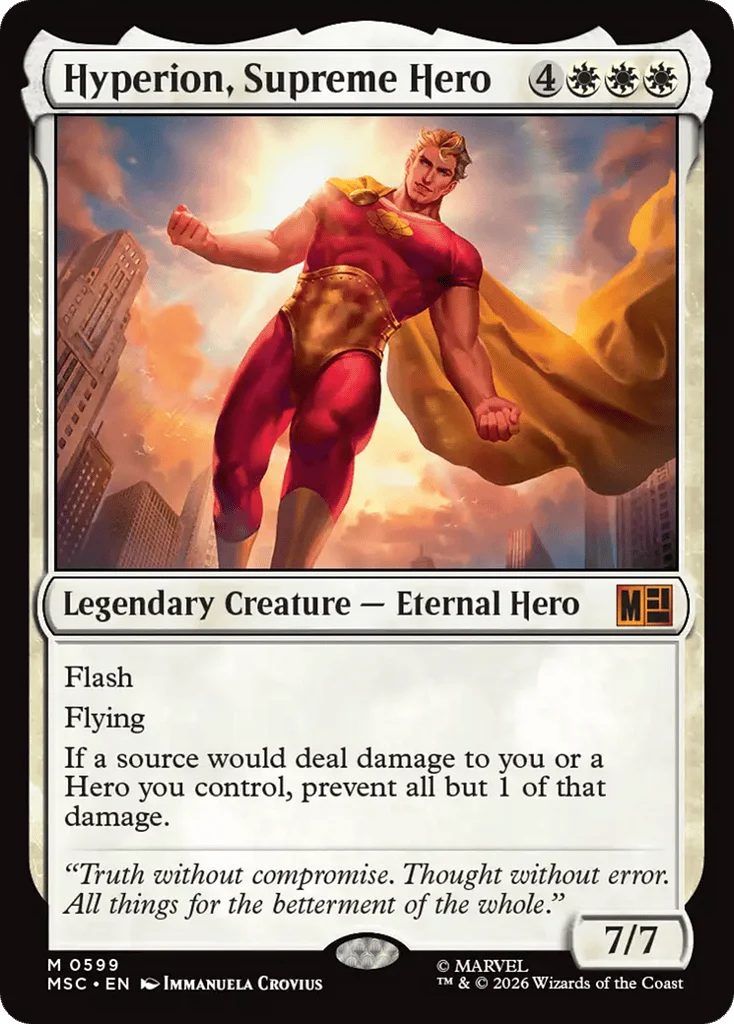 Hyperion, Supreme Hero · Marvel Super Heroes Commander