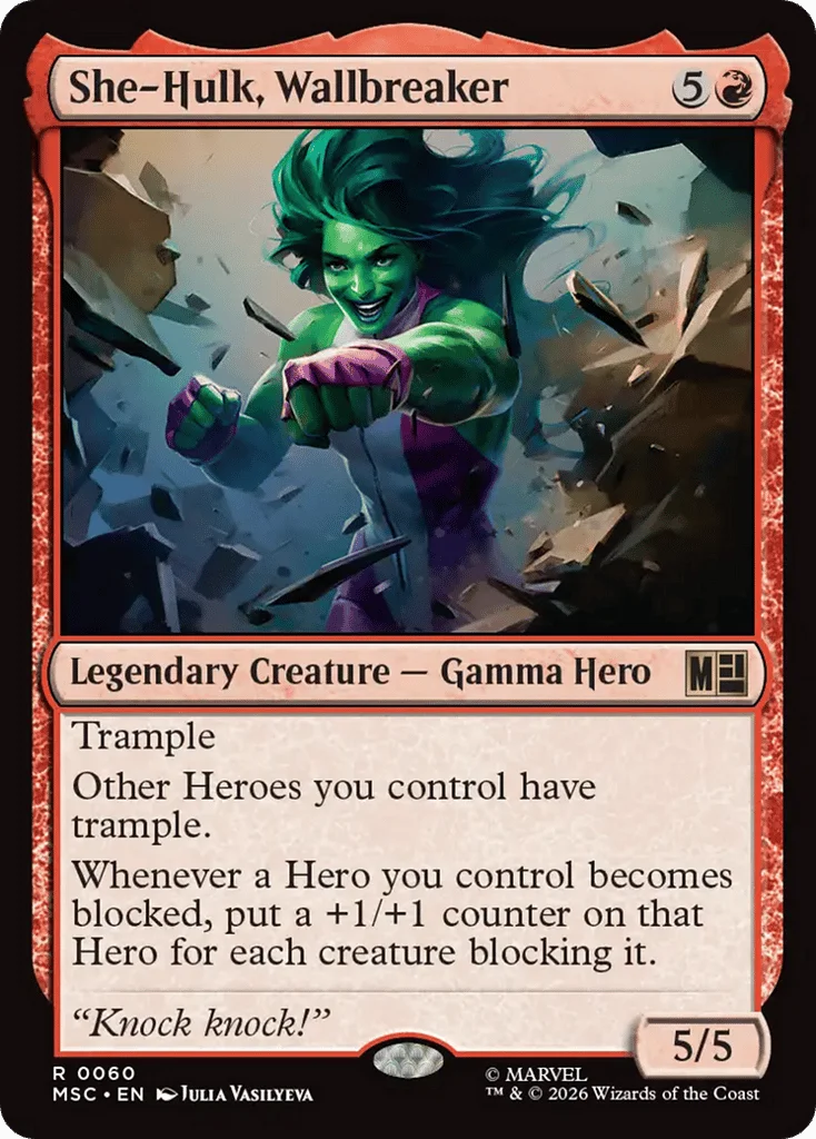 She-Hulk, Wallbreaker · Marvel Super Heroes Commander
