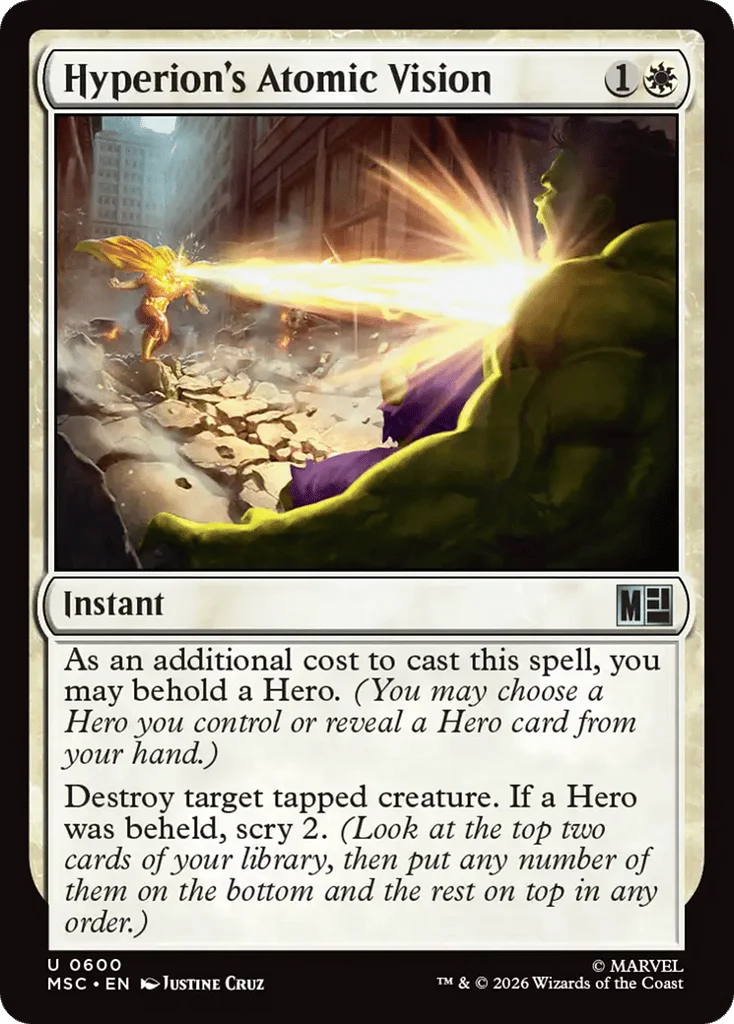 Hyperion's Atomic Vision · Marvel Super Heroes Commander
