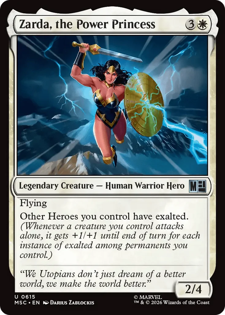 Zarda, the Power Princess · Marvel Super Heroes Commander