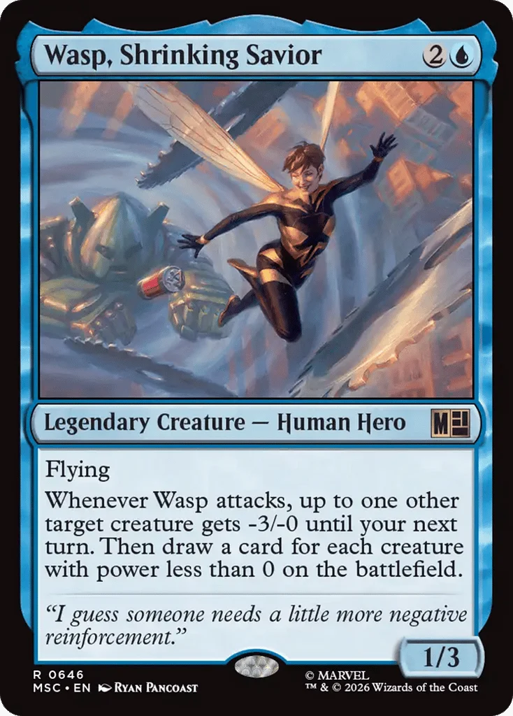 Wasp, Shrinking Savior · Marvel Super Heroes Commander