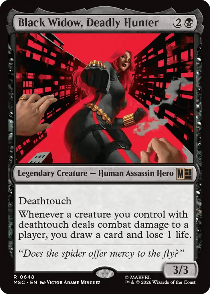 Black Widow, Deadly Hunter · Marvel Super Heroes Commander