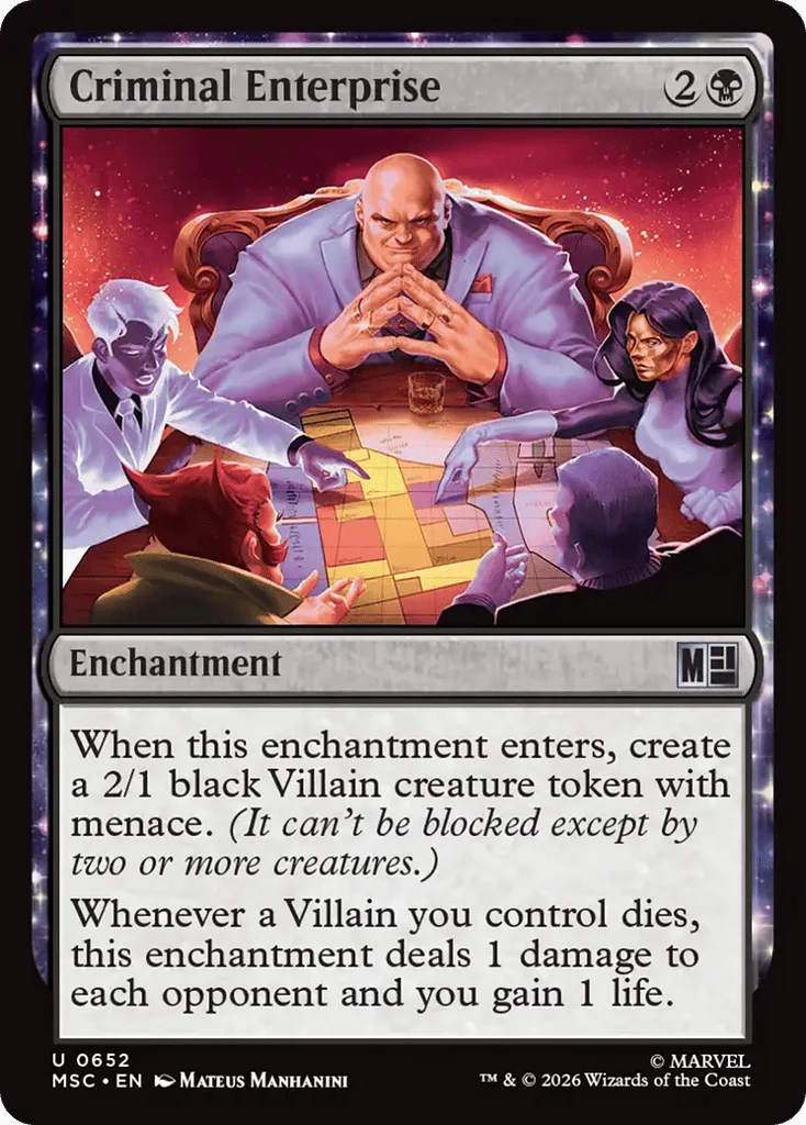 Criminal Enterprise · Marvel Super Heroes Commander
