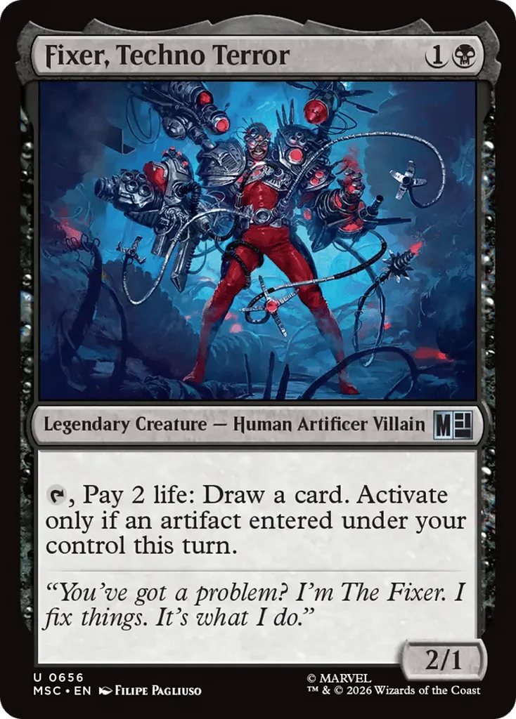 Fixer, Techno Terror · Marvel Super Heroes Commander