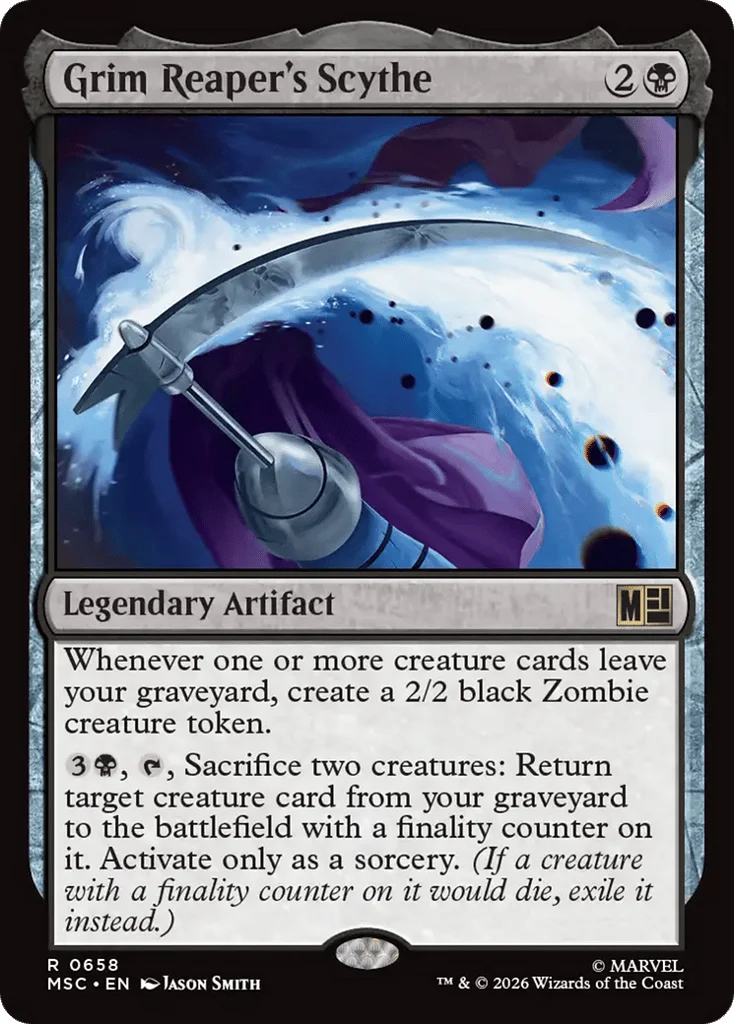 Grim Reaper's Scythe · Marvel Super Heroes Commander