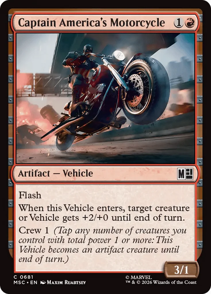 Captain America's Motorcycle · Marvel Super Heroes Commander