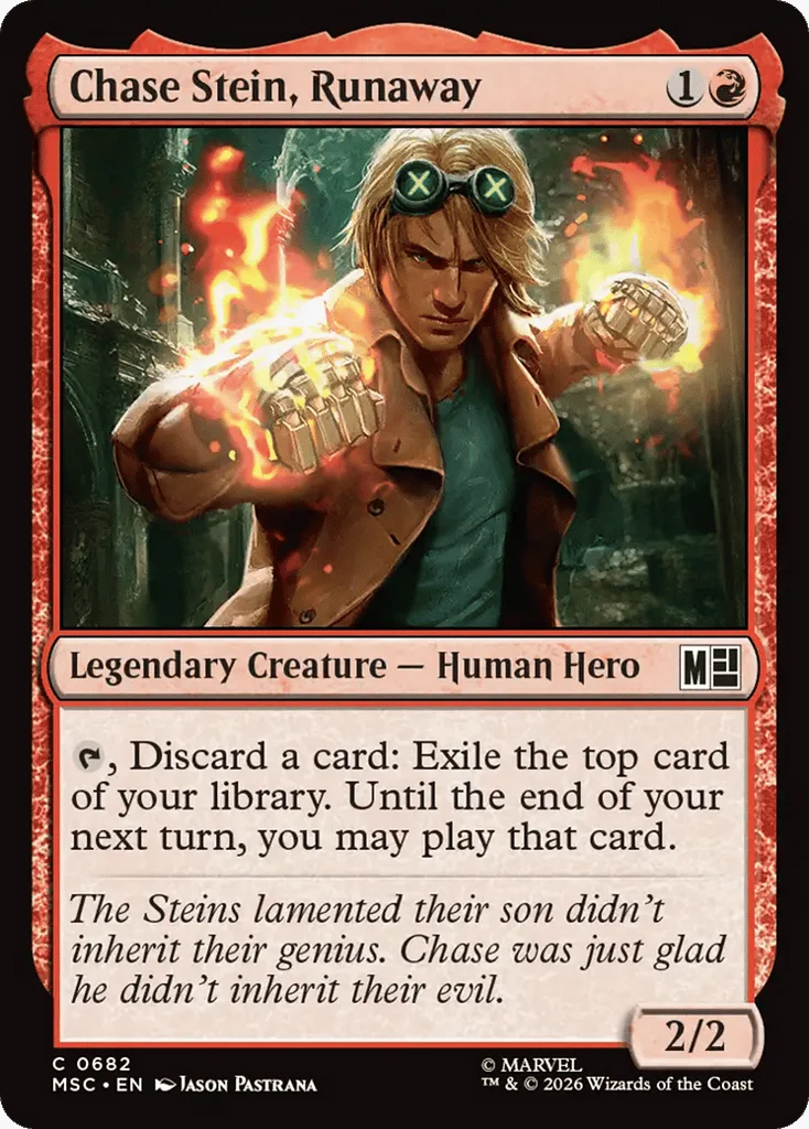 Chase Stein, Runaway · Marvel Super Heroes Commander