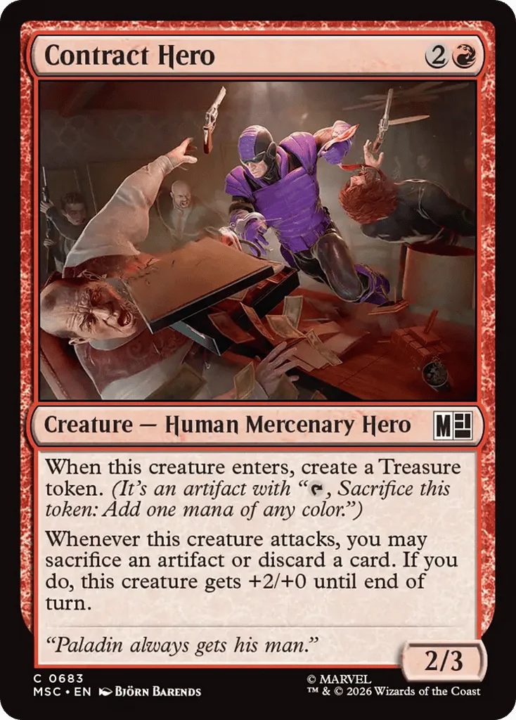 Contract Hero · Marvel Super Heroes Commander
