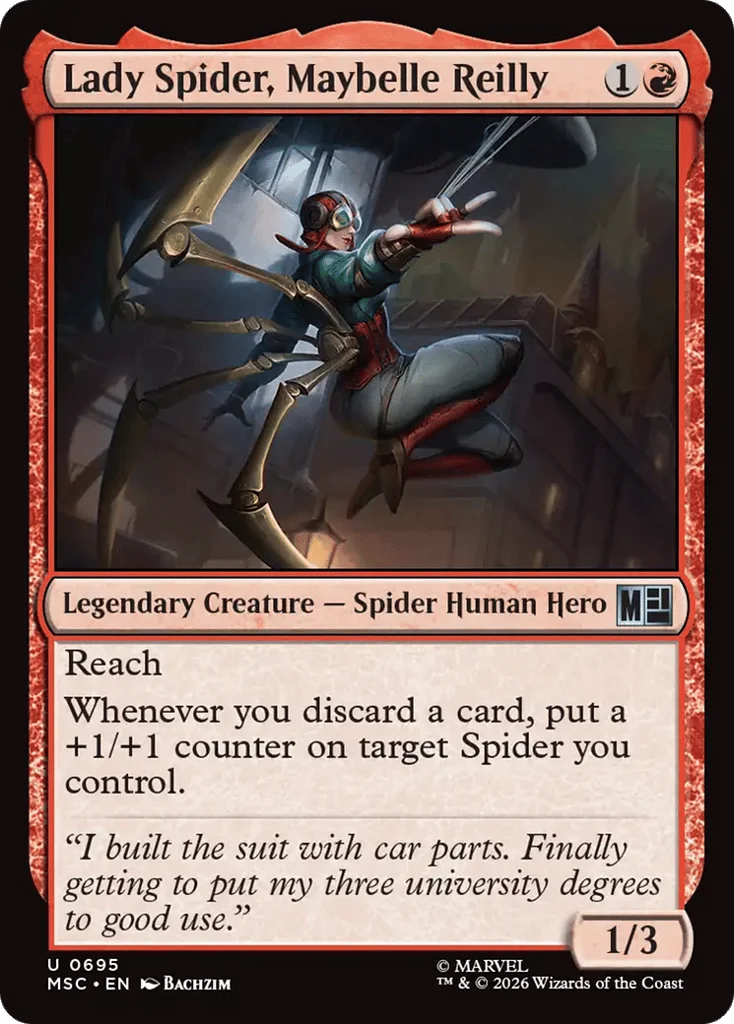 Lady Spider, Maybelle Reilly · Marvel Super Heroes Commander