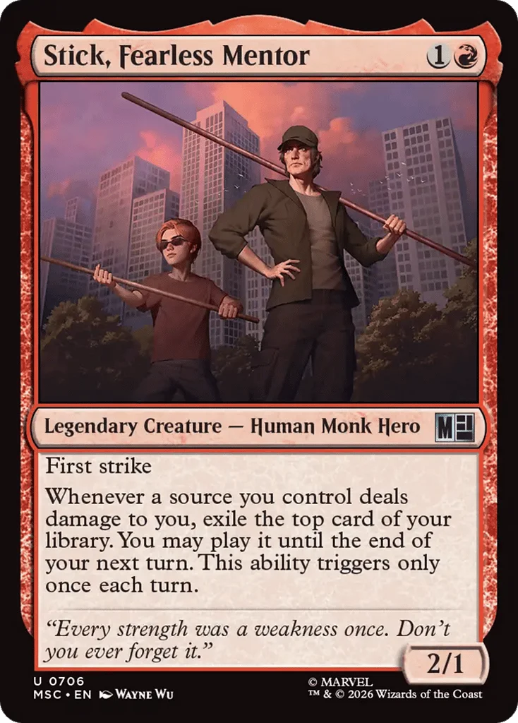 Stick, Fearless Mentor · Marvel Super Heroes Commander