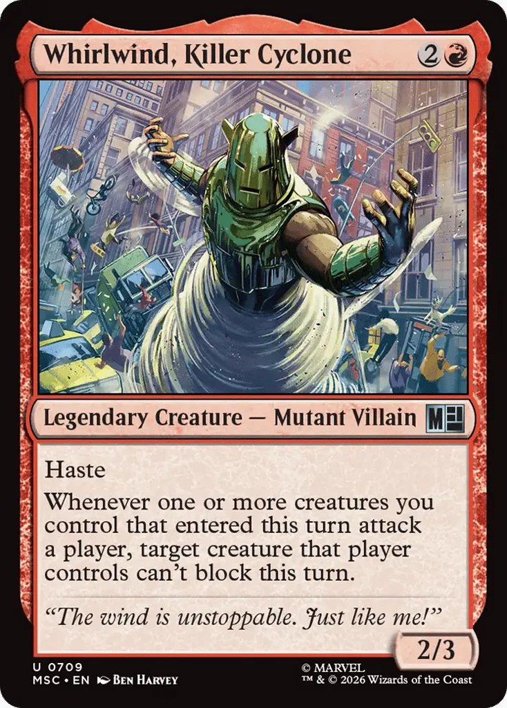 Whirlwind, Killer Cyclone · Marvel Super Heroes Commander