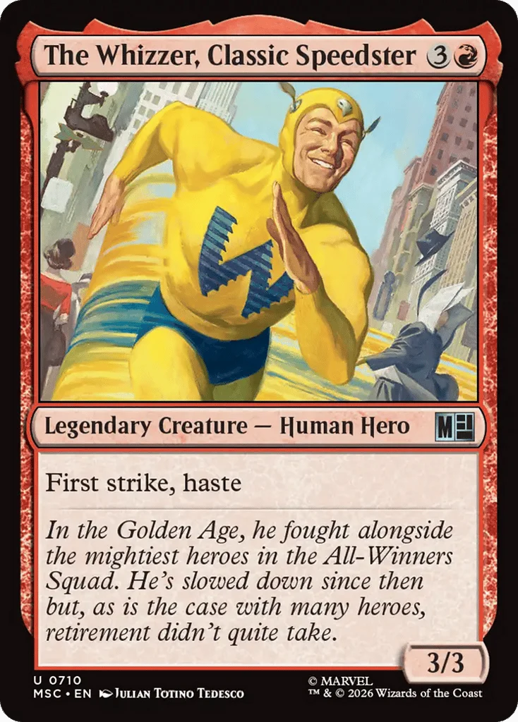 The Whizzer, Classic Speedster · Marvel Super Heroes Commander