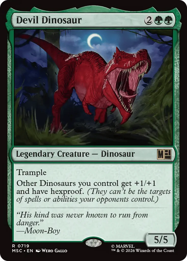 Devil Dinosaur · Marvel Super Heroes Commander