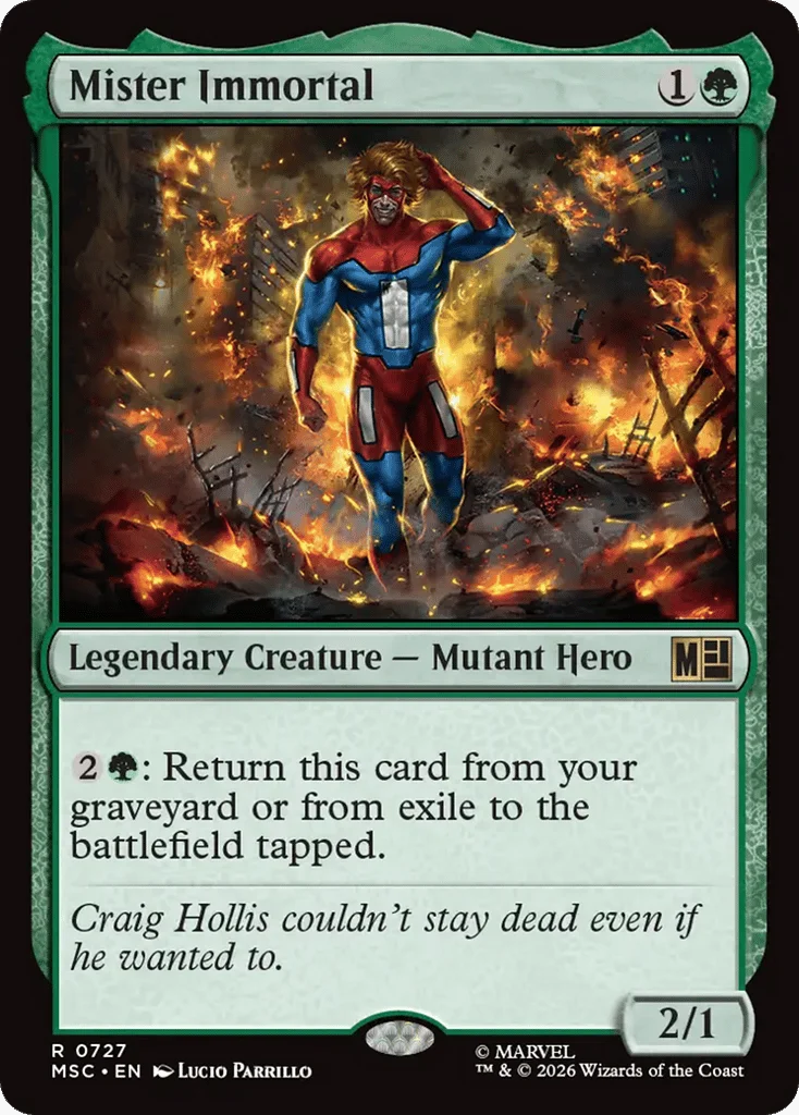 Mister Immortal · Marvel Super Heroes Commander