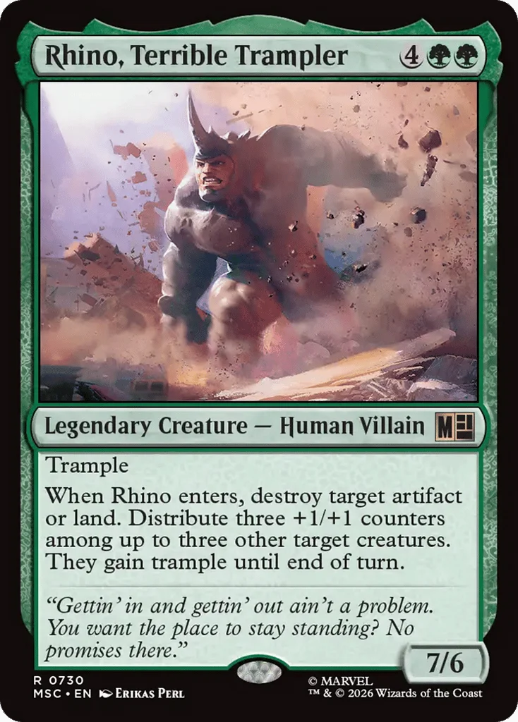 Rhino, Terrible Trampler · Marvel Super Heroes Commander