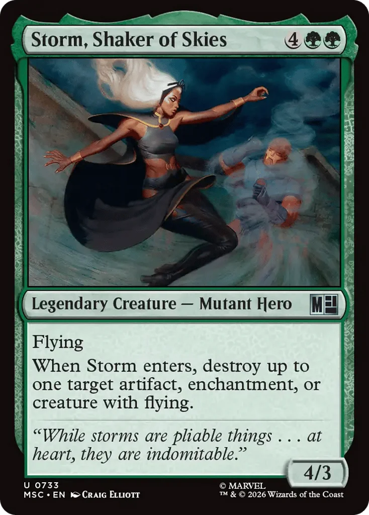 Storm, Shaker of Skies · Marvel Super Heroes Commander