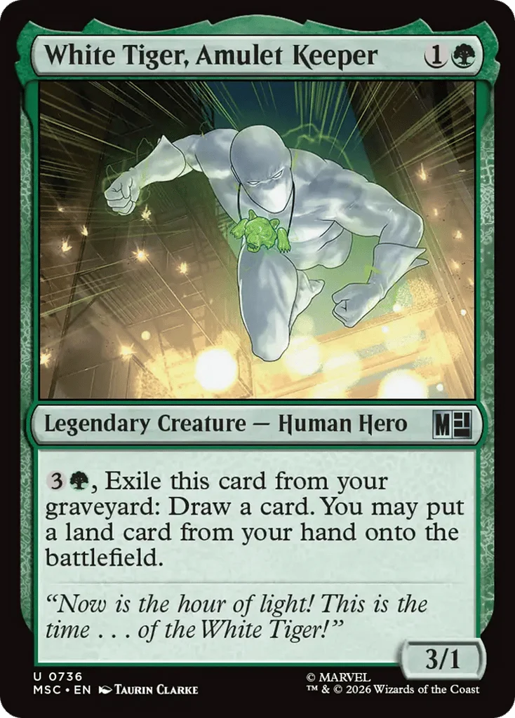 White Tiger, Amulet Keeper · Marvel Super Heroes Commander