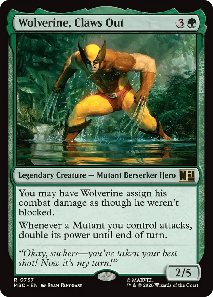 Wolverine, Claws Out · Marvel Super Heroes Commander