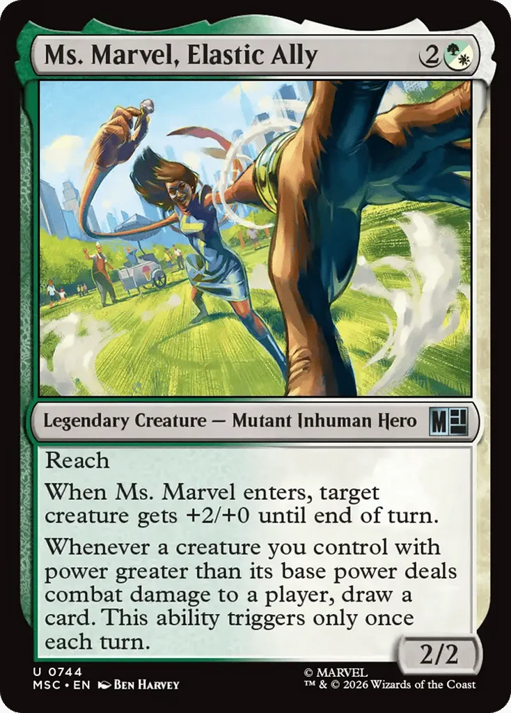 Ms. Marvel, Elastic Ally · Marvel Super Heroes Commander