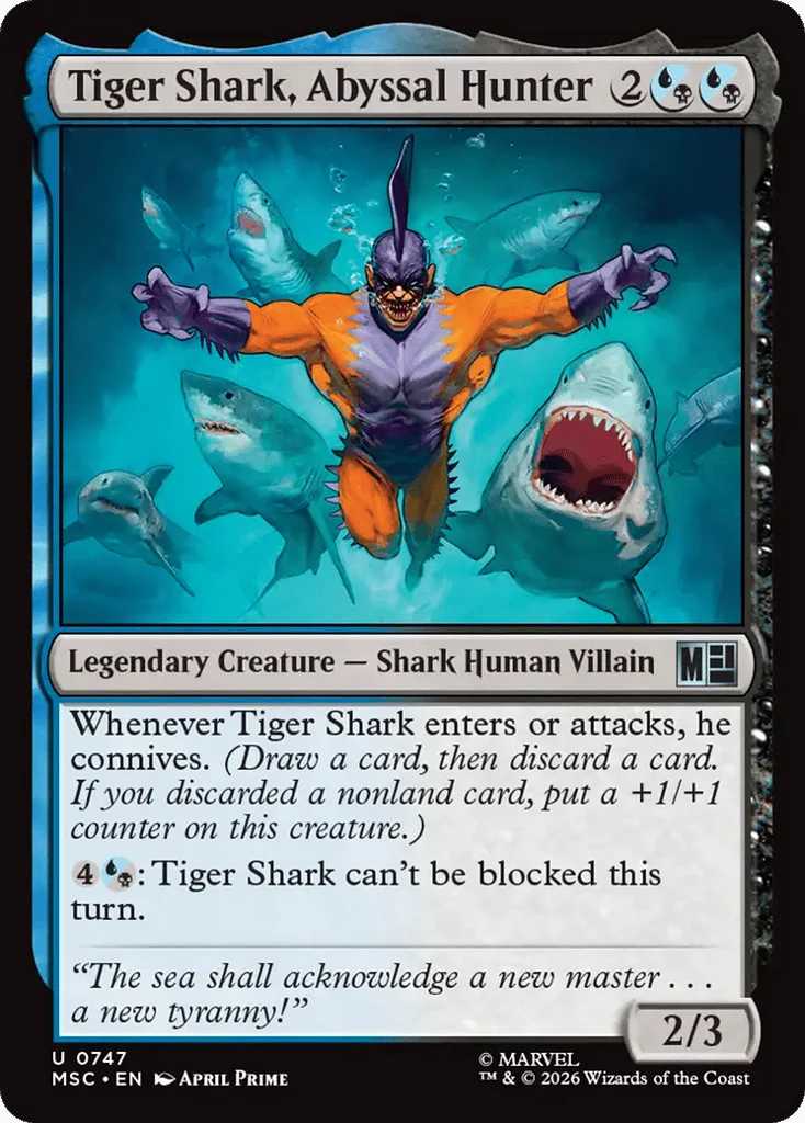 Tiger Shark, Abyssal Hunter · Marvel Super Heroes Commander