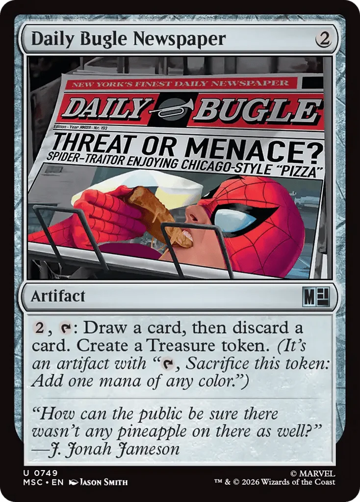 Daily Bugle Newspaper · Marvel Super Heroes Commander