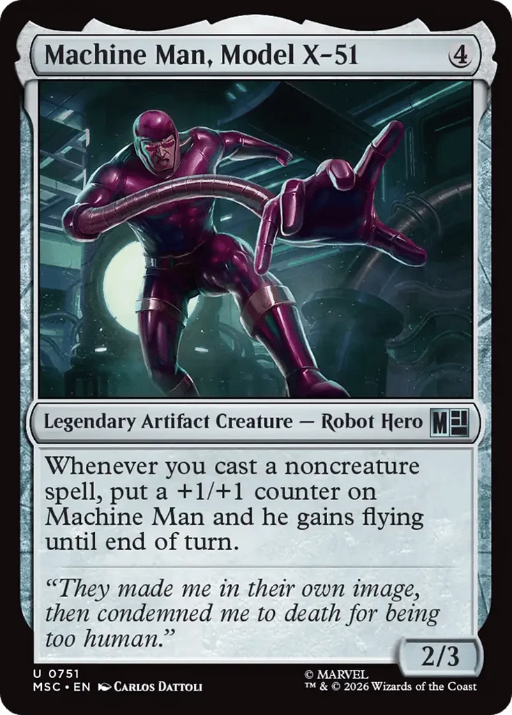 Machine Man, Model X-51 · Marvel Super Heroes Commander