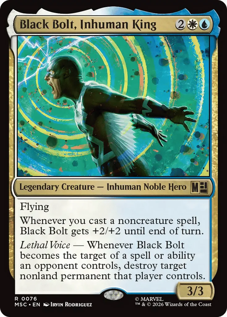 Black Bolt, Inhuman King · Marvel Super Heroes Commander