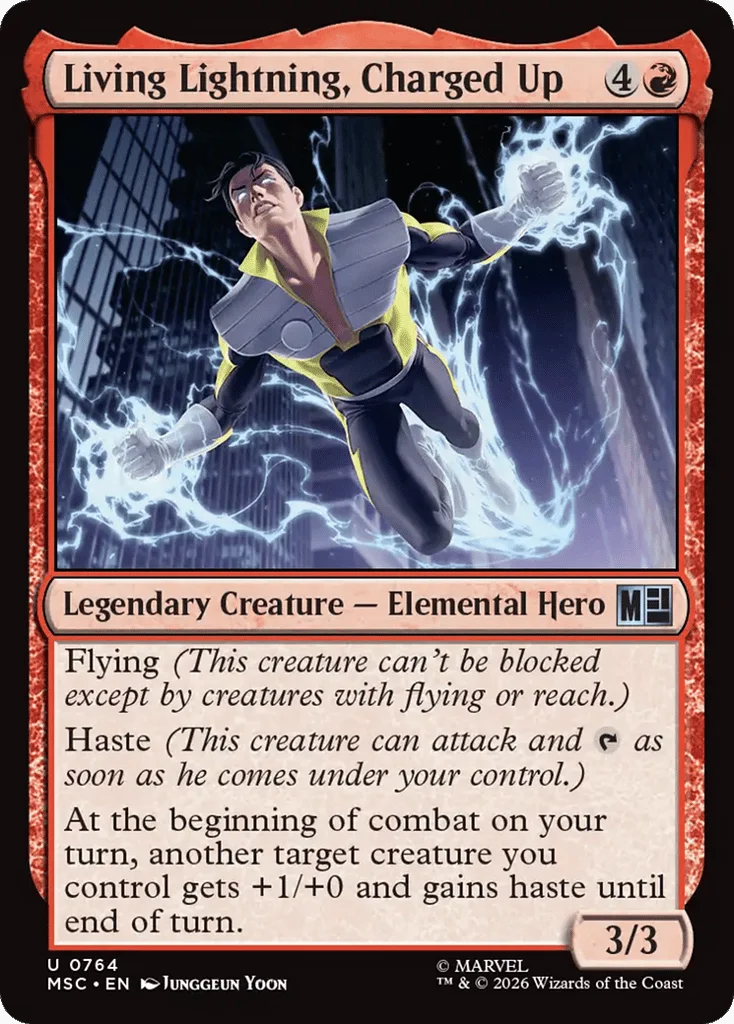 Living Lightning, Charged Up · Marvel Super Heroes Commander