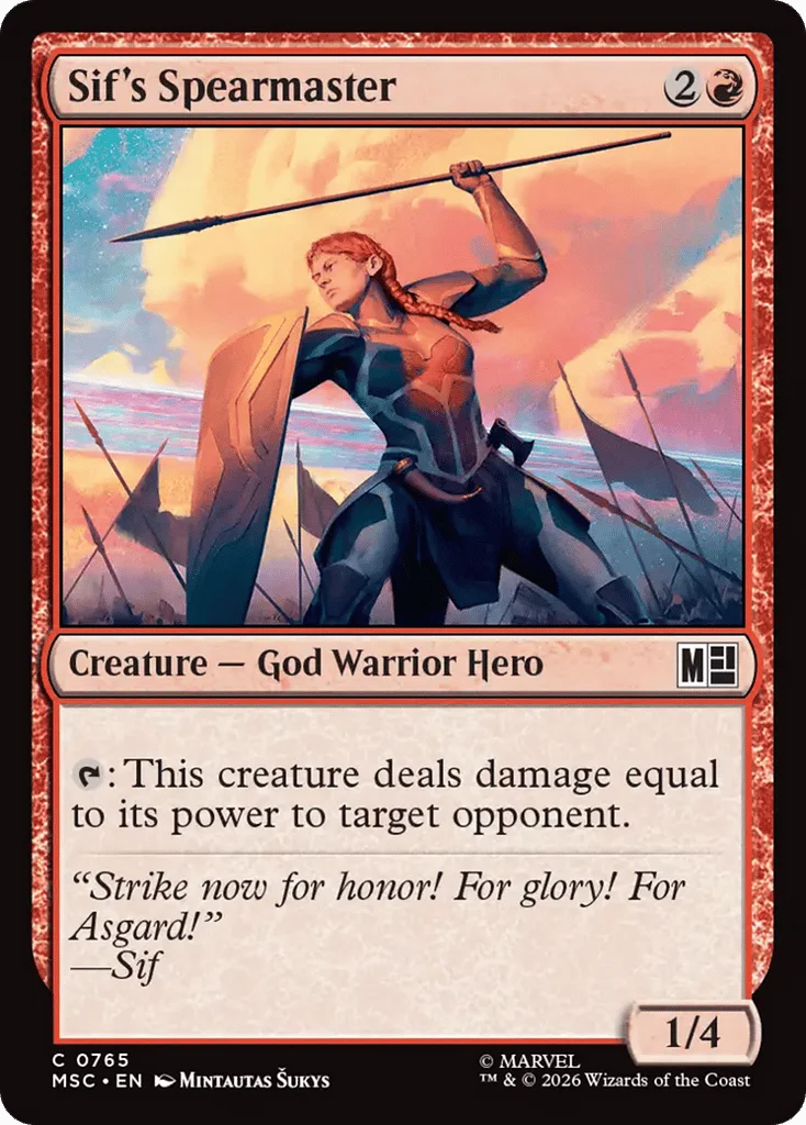 Sif's Spearmaster · Marvel Super Heroes Commander